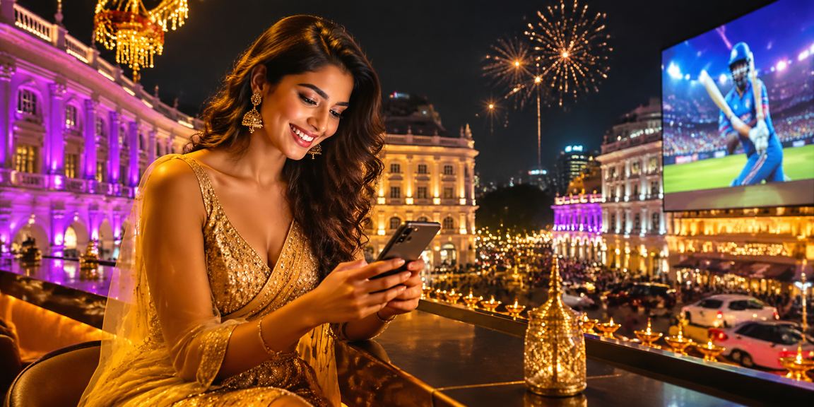 Online betting registration page during Diwali festival in Delhi